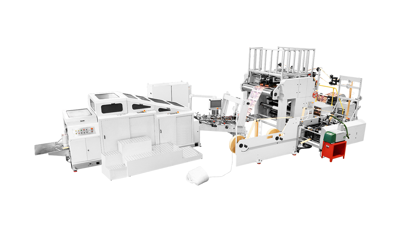 RZFD-550NT Fully-Auto Paper Bag Machine with Twsit Handle Inline