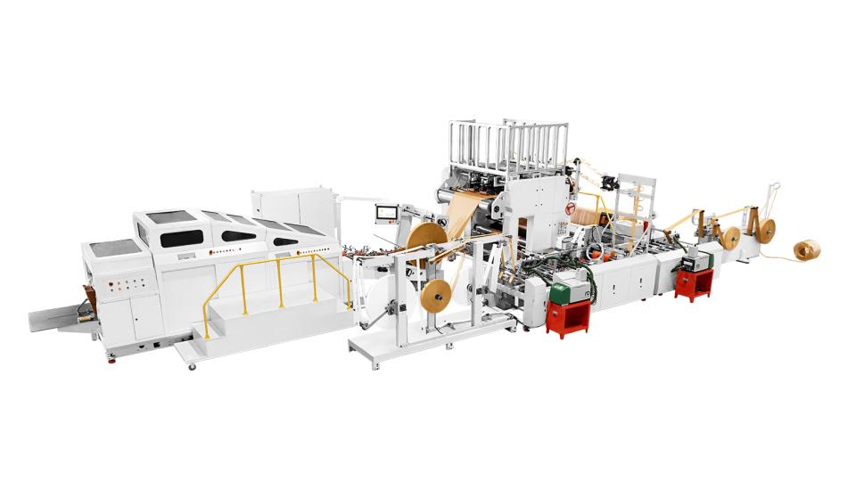 RZFD-550NTF Square Bottom Paper Bag Machine with Twisted & Flat Handle Inline